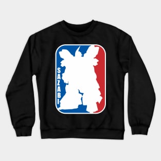 Gundam Sazabi nba logo baskelball Crewneck Sweatshirt